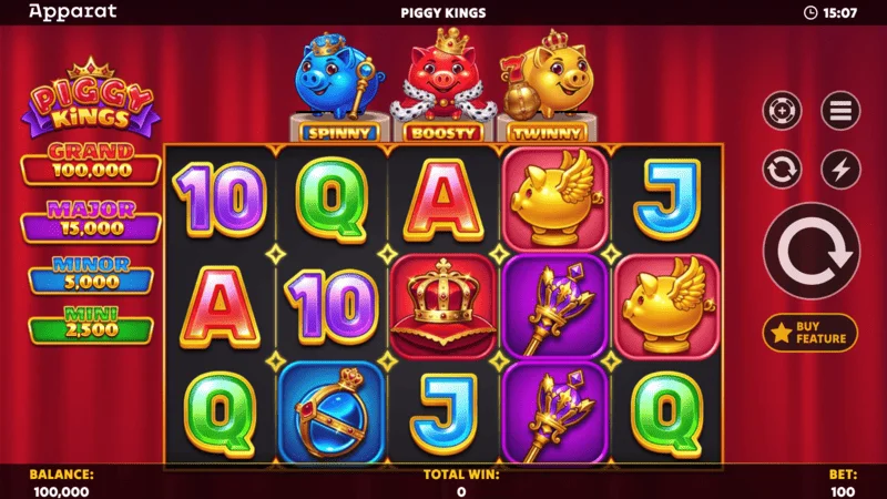 Piggy Kings - inițiere Hold and Spin cu Boosty